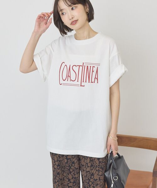 AMERICAN HOLIC(アメリカンホリック)の「COASTLINEA ロゴTシャツ(Tシャツ/カットソー・レディース・ブラウン/レッド/ブラック/チャコールグレー・FREE)」の21枚目の写真