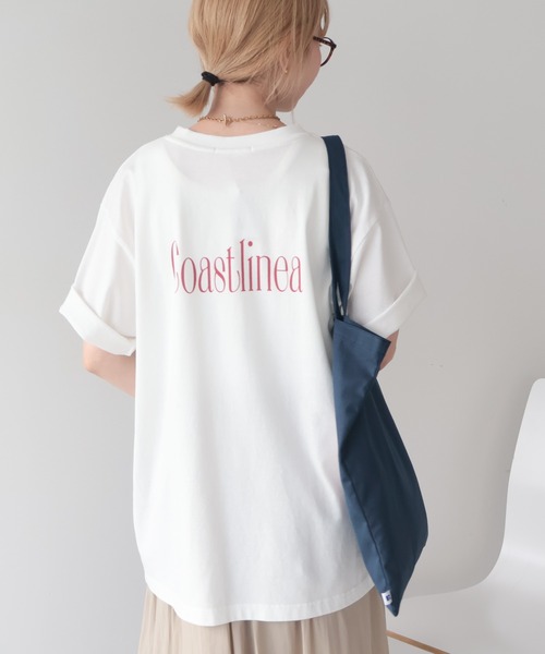 AMERICAN HOLIC(アメリカンホリック)の「COASTLINEA ロゴTシャツ(Tシャツ/カットソー・レディース・ブラウン/レッド/ブラック/チャコールグレー・FREE)」の17枚目の写真