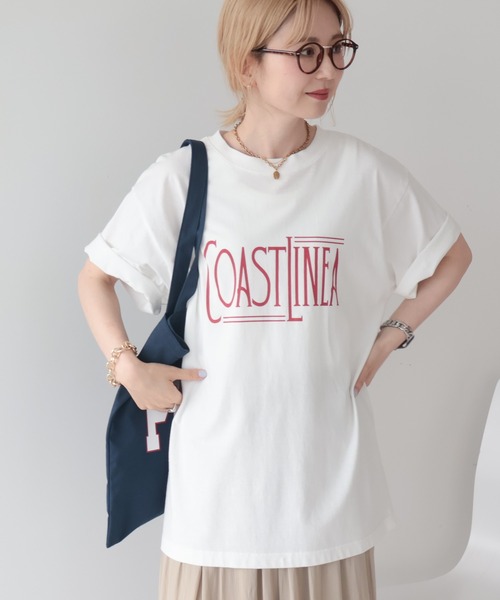 AMERICAN HOLIC(アメリカンホリック)の「COASTLINEA ロゴTシャツ(Tシャツ/カットソー・レディース・ブラウン/レッド/ブラック/チャコールグレー・FREE)」の22枚目の写真