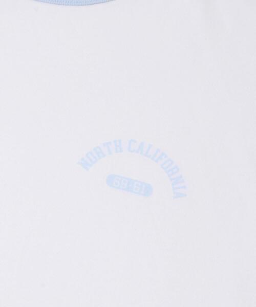 Champion(チャンピオン)の「『別注』CHAMPION×DOORS RINGER T-SHIRTS(Tシャツ/カットソー・レディース・グレー/ホワイト/オートミール・ONE)」の5枚目の写真