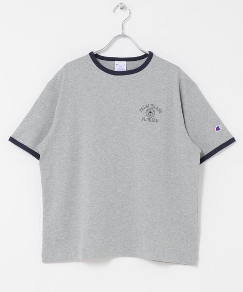 Champion(チャンピオン)の「『別注』CHAMPION×DOORS RINGER T-SHIRTS(Tシャツ/カットソー・レディース・グレー/ホワイト/オートミール・ONE)」の11枚目の写真