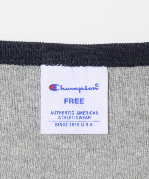 Champion(チャンピオン)の「『別注』CHAMPION×DOORS RINGER T-SHIRTS(Tシャツ/カットソー・レディース・グレー/ホワイト/オートミール・ONE)」の15枚目の写真