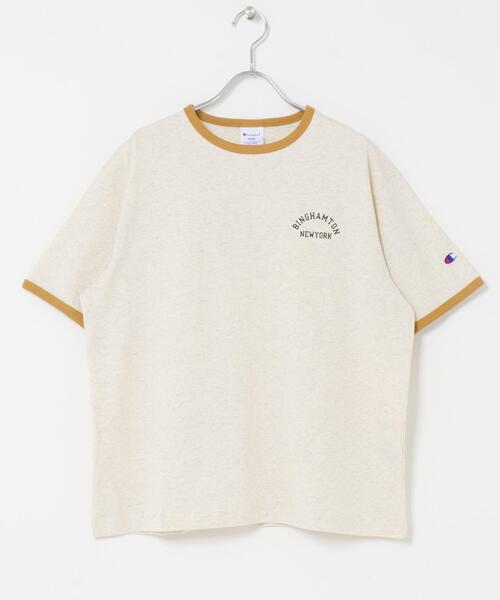 Champion(チャンピオン)の「『別注』CHAMPION×DOORS RINGER T-SHIRTS(Tシャツ/カットソー・レディース・グレー/ホワイト/オートミール・ONE)」の18枚目の写真