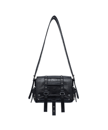 Op. 10 VLAD STUDDED CROSS BAG BLACK