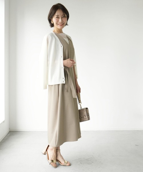 Ehre style(エーレスタイル)の「しゃがんでも胸元が安心!隠しチュールインナー(キャミソール・レディース・ブラック/グレー/ホワイト・FREE)」の15枚目の写真
