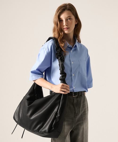 CLEL（クレイル）の「【CLEL】Gather Shoulder Bag / ギャザーショルダーバッグ（ショルダーバッグ・メンズ・ブラック/レッド・FREE）」の19枚目の写真