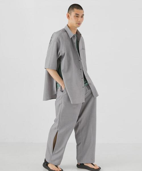 EKAL（エカル）の「『UR TECH DRYLUXE/吸水速乾/接触冷感』ハイツイストトラウザー（その他パンツ・メンズ・ネイビー/グレー系その他/グレー・MEDIUM/LARGE）」の6枚目の写真
