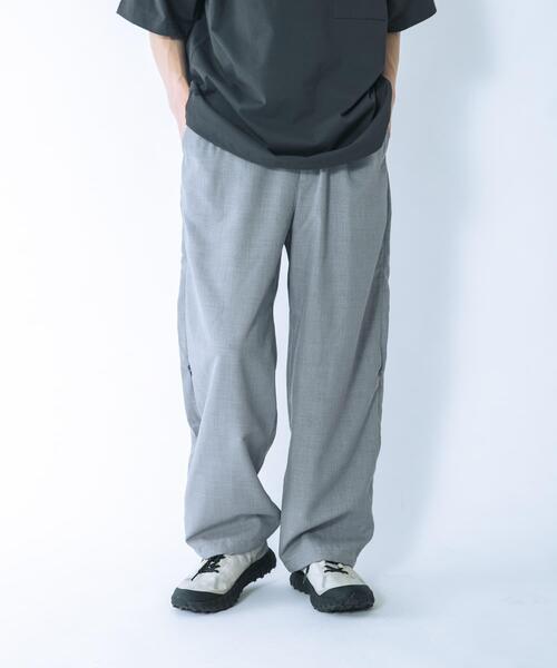 EKAL（エカル）の「『UR TECH DRYLUXE/吸水速乾/接触冷感』ハイツイストトラウザー（その他パンツ・メンズ・ネイビー/グレー系その他/グレー・MEDIUM/LARGE）」の8枚目の写真