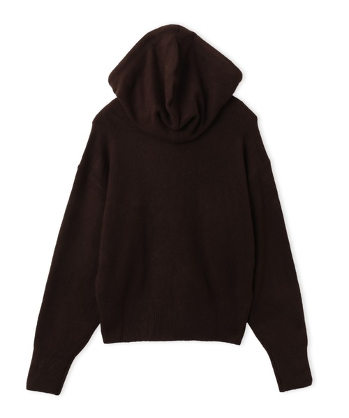 adidas(アディダス)の「adidas ESSENTIALS KNIT HOODIE / アディダス エッセンシャルズ ニット フーディー(パーカー・レディース・ブラウン・S/M/L)」の8枚目の写真