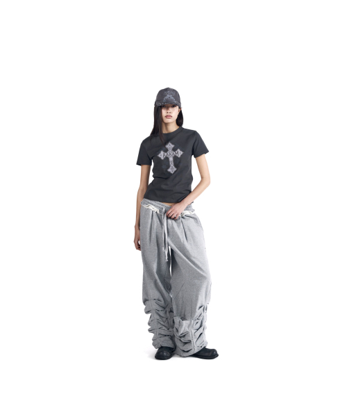 AAKAM(アーカム)の「AKM CROS2 Half Top (Dark Gray)(Tシャツ/カットソー・レディース・その他・1/2/3)」の8枚目の写真