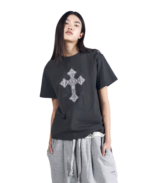 AAKAM(アーカム)の「AKM CROS2 Half Top (Dark Gray)(Tシャツ/カットソー・レディース・その他・1/2/3)」の9枚目の写真