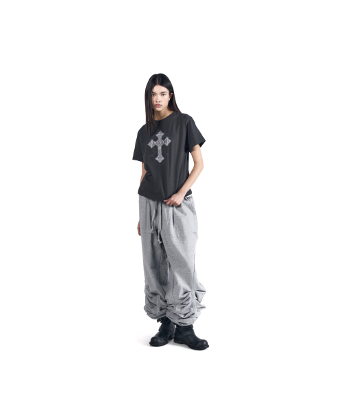 AAKAM(アーカム)の「AKM CROS2 Half Top (Dark Gray)(Tシャツ/カットソー・レディース・その他・1/2/3)」の11枚目の写真