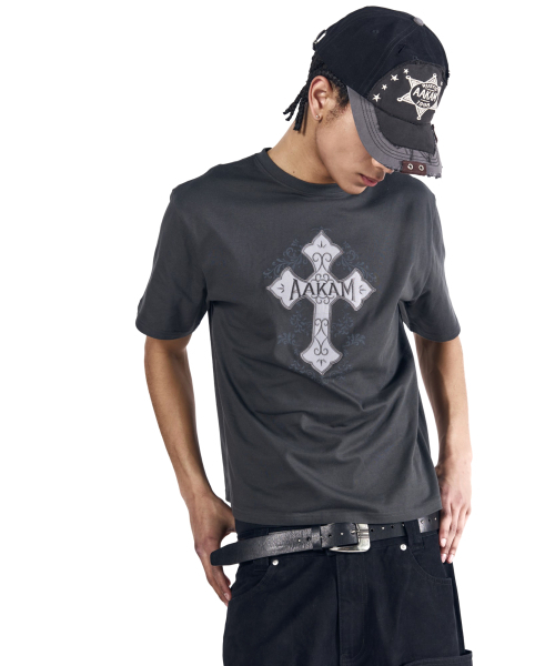 AAKAM(アーカム)の「AKM CROS2 Half Top (Dark Gray)(Tシャツ/カットソー・レディース・その他・1/2/3)」の15枚目の写真