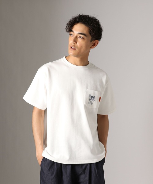 UNIVERSAL OVERALL（ユニバーサルオーバーオール）の「【UNIVERSAL OVERALL】別注ポンチプリントTシャツ[速乾・シワ軽減]（Tシャツ/カットソー・メンズ・チャコール/オフホワイト・LARGE/MEDIUM）」の16枚目の写真