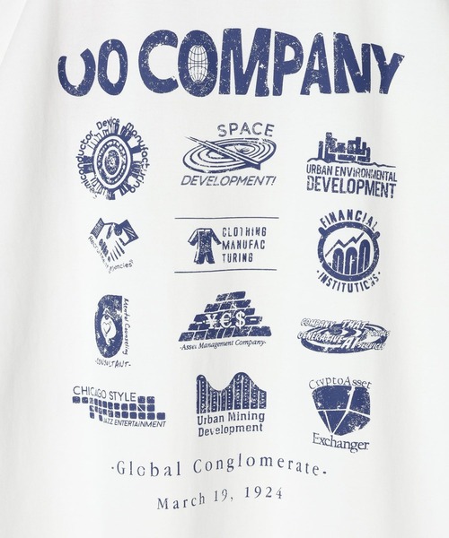 UNIVERSAL OVERALL（ユニバーサルオーバーオール）の「【UNIVERSAL OVERALL】別注ポンチプリントTシャツ[速乾・シワ軽減]（Tシャツ/カットソー・メンズ・チャコール/オフホワイト・LARGE/MEDIUM）」の13枚目の写真