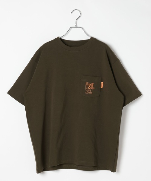 UNIVERSAL OVERALL（ユニバーサルオーバーオール）の「【UNIVERSAL OVERALL】別注ポンチプリントTシャツ[速乾・シワ軽減]（Tシャツ/カットソー・メンズ・チャコール/オフホワイト・LARGE/MEDIUM）」の8枚目の写真