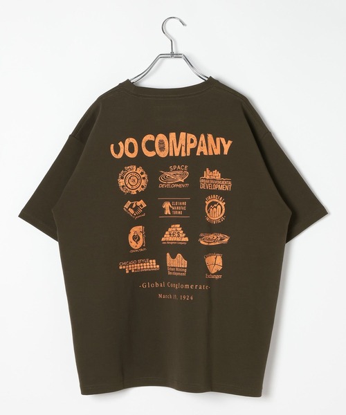 UNIVERSAL OVERALL（ユニバーサルオーバーオール）の「【UNIVERSAL OVERALL】別注ポンチプリントTシャツ[速乾・シワ軽減]（Tシャツ/カットソー・メンズ・チャコール/オフホワイト・LARGE/MEDIUM）」の7枚目の写真