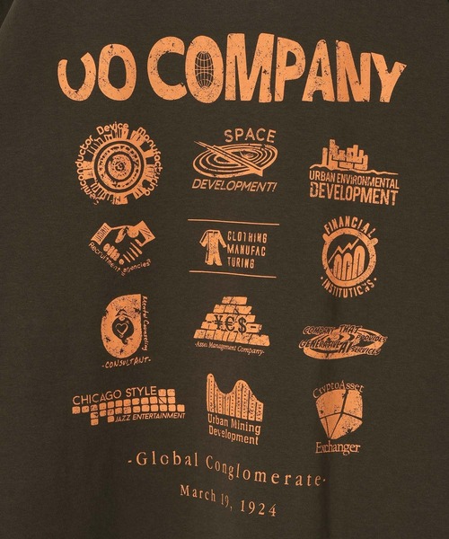 UNIVERSAL OVERALL（ユニバーサルオーバーオール）の「【UNIVERSAL OVERALL】別注ポンチプリントTシャツ[速乾・シワ軽減]（Tシャツ/カットソー・メンズ・チャコール/オフホワイト・LARGE/MEDIUM）」の5枚目の写真
