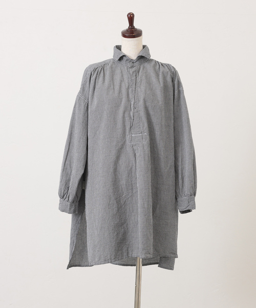 JOURNAL STANDARD LUXE（ジャーナルスタンダード　ラックス）の「【ARMEN】SEERSUCKER GINGHAM WORK  SHIRT（シャツ/ブラウス・レディース・ブラック系その他・2）」の15枚目の写真