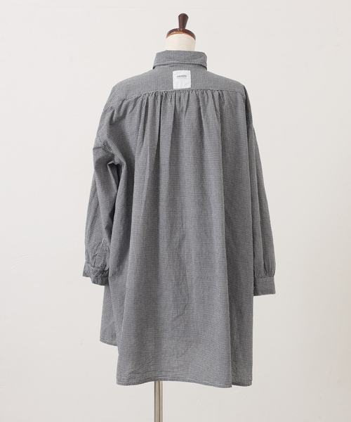 JOURNAL STANDARD LUXE（ジャーナルスタンダード　ラックス）の「【ARMEN】SEERSUCKER GINGHAM WORK  SHIRT（シャツ/ブラウス・レディース・ブラック系その他・2）」の16枚目の写真