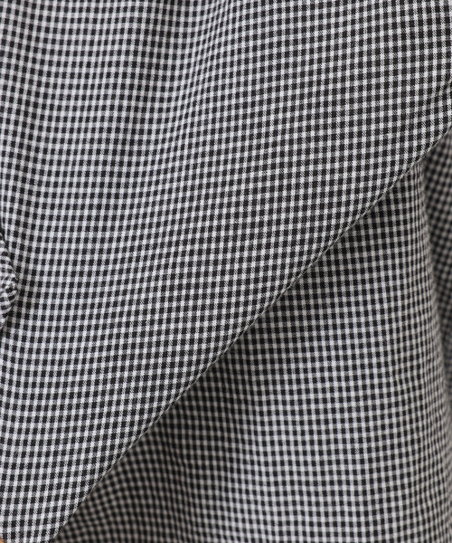 JOURNAL STANDARD LUXE（ジャーナルスタンダード　ラックス）の「【ARMEN】SEERSUCKER GINGHAM WORK  SHIRT（シャツ/ブラウス・レディース・ブラック系その他・2）」の18枚目の写真