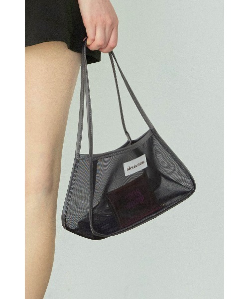 ALEXIA STAM(アリシアスタン)の「Mesh Bag /パイピングメッシュバッグ(ショルダーバッグ・レディース・ブラウン/ホワイト/ブラック・FREE)」の7枚目の写真