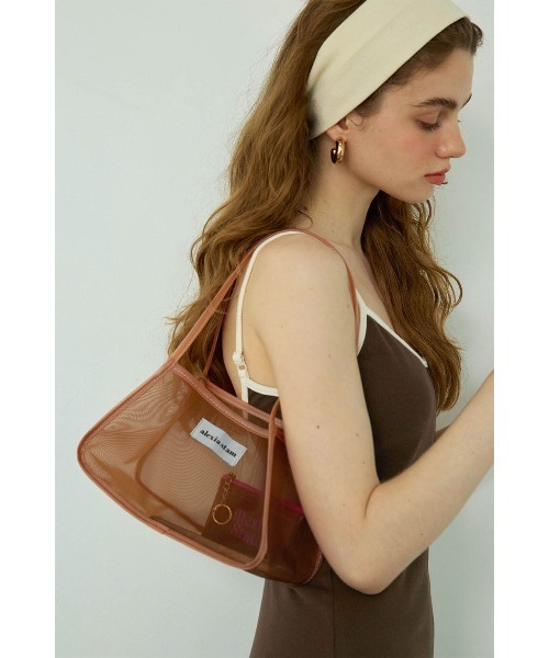 ALEXIA STAM(アリシアスタン)の「Mesh Bag /パイピングメッシュバッグ(ショルダーバッグ・レディース・ブラウン/ホワイト/ブラック・FREE)」の11枚目の写真
