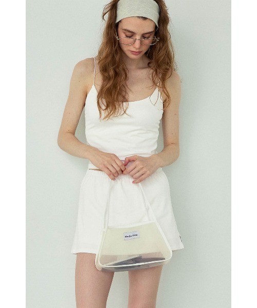 ALEXIA STAM(アリシアスタン)の「Mesh Bag /パイピングメッシュバッグ(ショルダーバッグ・レディース・ブラウン/ホワイト/ブラック・FREE)」の4枚目の写真