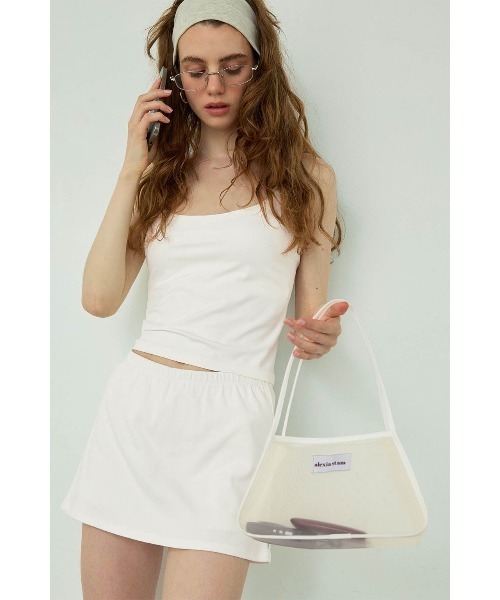 ALEXIA STAM(アリシアスタン)の「Mesh Bag /パイピングメッシュバッグ(ショルダーバッグ・レディース・ブラウン/ホワイト/ブラック・FREE)」の5枚目の写真