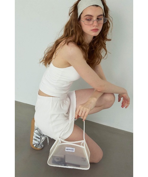 ALEXIA STAM(アリシアスタン)の「Mesh Bag /パイピングメッシュバッグ(ショルダーバッグ・レディース・ブラウン/ホワイト/ブラック・FREE)」の6枚目の写真