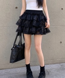 ミニスカート ミニ丈 ローファー スカート」に該当するブラック/黒色系