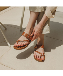 JESUS SANDAL Lod 牛革ストラップサンダル2cm -JOW106 (6色)