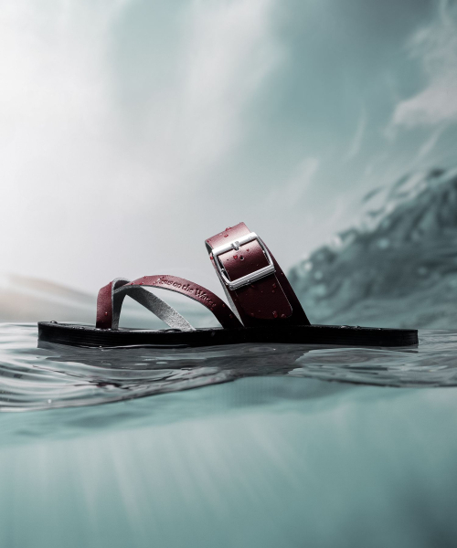 JESUS ON THE WATER（ジーザスオンザウォーター）の「JESUS SANDAL Lod 牛革ストラップサンダル2cm -JOW106 (6色)（サンダル・レディース・オフホワイト/シルバー/グリーン/ワインレッド/キャメル/ブラック・23.5cm/24cm/24.5cm/25cm/25.5cm/23cm）」の16枚目の写真
