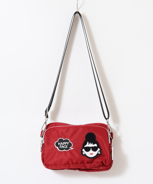 HAPPY FACE(ハッピーフェイス)の「エマ2WAY3室刺繍ショルダー(ショルダーバッグ・レディース・レオパード/ブラック/ゼブラ/レッド・ONE SIZE)」の19枚目の写真