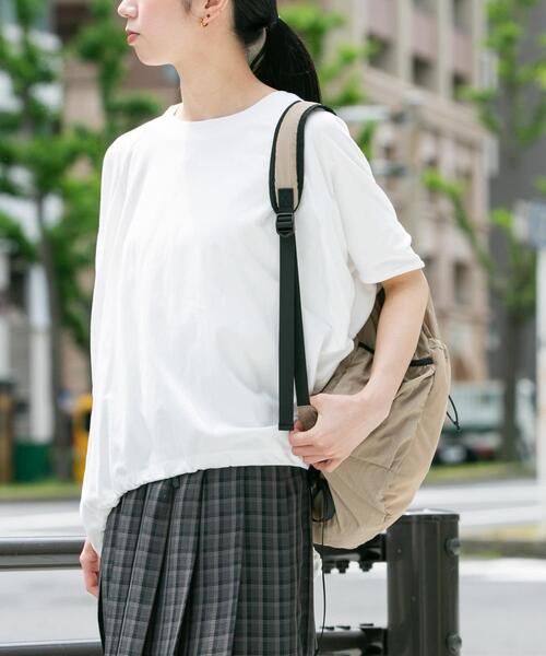 EKAL(エカル)の「『UR TECH ひやサラクール』ラグランスリーブカットソー(Tシャツ/カットソー・レディース・ブラック/ホワイト/ベージュ系その他・ONE)」の2枚目の写真
