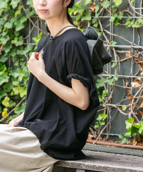 EKAL(エカル)の「『UR TECH ひやサラクール』ラグランスリーブカットソー(Tシャツ/カットソー・レディース・ブラック/ホワイト/ベージュ系その他・ONE)」の1枚目の写真