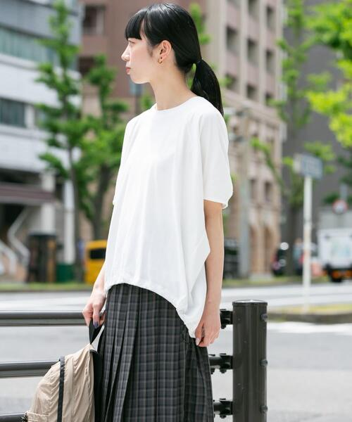 EKAL(エカル)の「『UR TECH ひやサラクール』ラグランスリーブカットソー(Tシャツ/カットソー・レディース・ブラック/ホワイト/ベージュ系その他・ONE)」の7枚目の写真