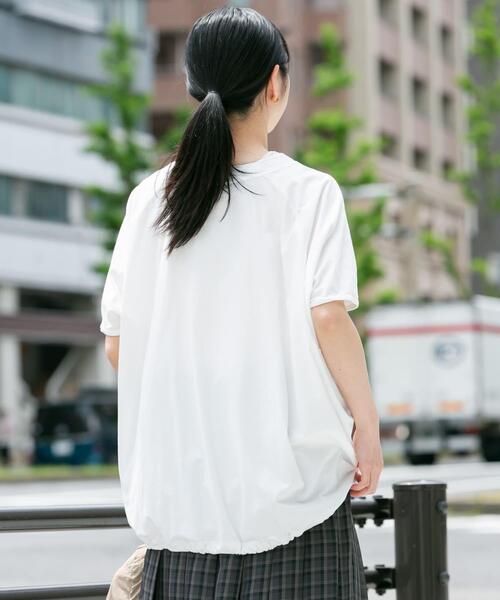 EKAL(エカル)の「『UR TECH ひやサラクール』ラグランスリーブカットソー(Tシャツ/カットソー・レディース・ブラック/ホワイト/ベージュ系その他・ONE)」の8枚目の写真