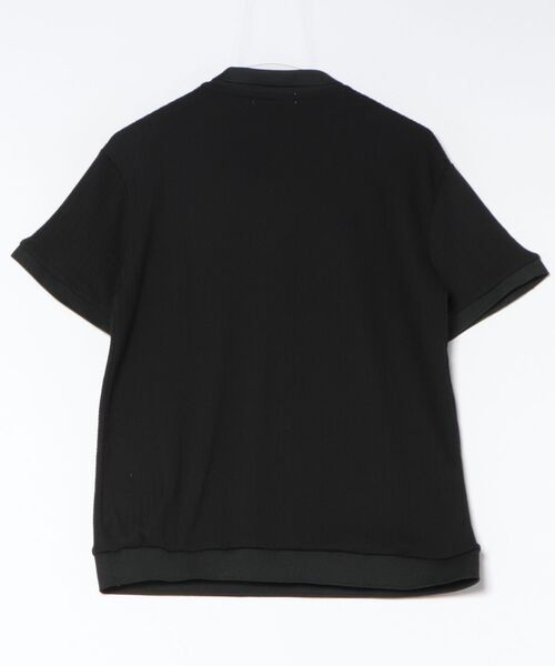 Ritzy(リッツィー)の「シャーリング立体メッシュ半袖ポロシャツ(Tシャツ/カットソー・レディース・ブラック/ホワイト・M/L)」の11枚目の写真