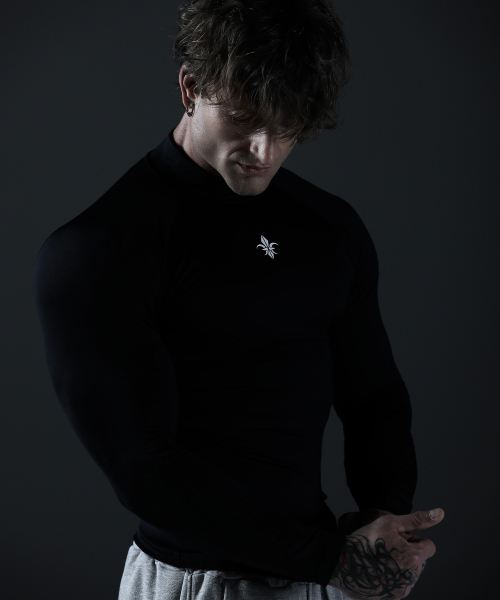 CARMID（カミド）の「コンプレッションモックネック長袖[ブラック]（Tシャツ/カットソー・メンズ・その他・1/2/3）」の7枚目の写真