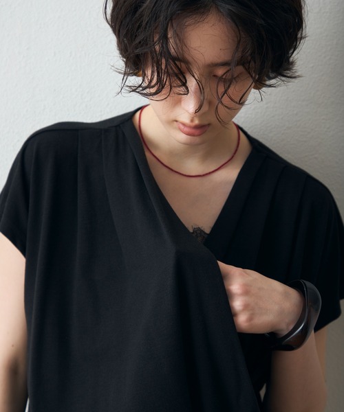 Trish（トリッシュ）の「レースカシュクールプルオーバー（Tシャツ/カットソー・レディース・ブラック/ホワイト・MEDIUM）」の19枚目の写真