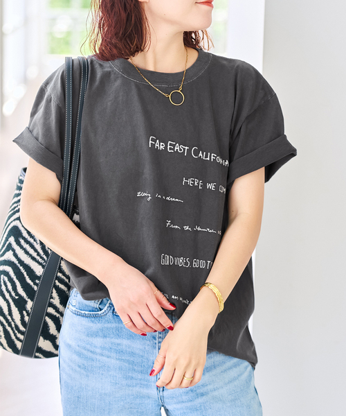 Spick & Span(スピックアンドスパン)の「AUTHEN / オーセン EAST EM SS T-SHIRT(Tシャツ/カットソー・レディース・ブラック系その他/ホワイト系その他・SMALL)」の5枚目の写真