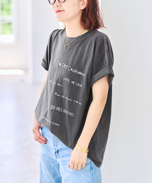 Spick & Span(スピックアンドスパン)の「AUTHEN / オーセン EAST EM SS T-SHIRT(Tシャツ/カットソー・レディース・ブラック系その他/ホワイト系その他・SMALL)」の6枚目の写真