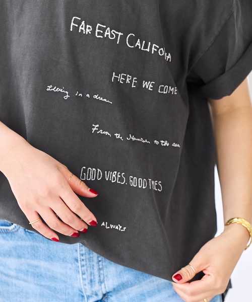 Spick & Span(スピックアンドスパン)の「AUTHEN / オーセン EAST EM SS T-SHIRT(Tシャツ/カットソー・レディース・ブラック系その他/ホワイト系その他・SMALL)」の8枚目の写真