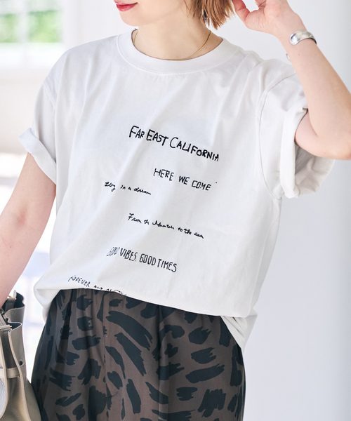 Spick & Span(スピックアンドスパン)の「AUTHEN / オーセン EAST EM SS T-SHIRT(Tシャツ/カットソー・レディース・ブラック系その他/ホワイト系その他・SMALL)」の9枚目の写真