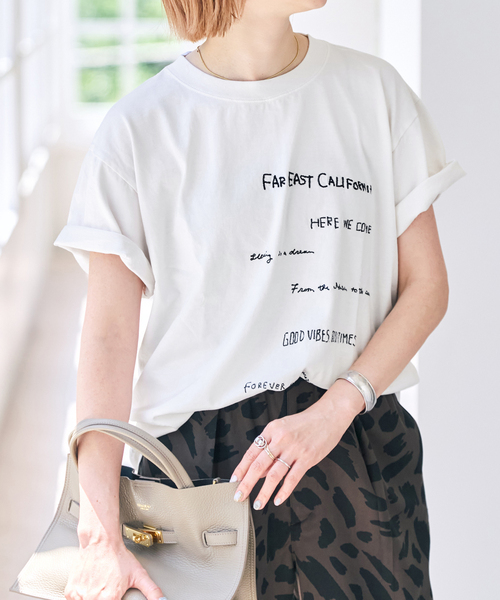 Spick & Span(スピックアンドスパン)の「AUTHEN / オーセン EAST EM SS T-SHIRT(Tシャツ/カットソー・レディース・ブラック系その他/ホワイト系その他・SMALL)」の10枚目の写真