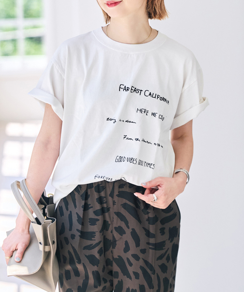 Spick & Span(スピックアンドスパン)の「AUTHEN / オーセン EAST EM SS T-SHIRT(Tシャツ/カットソー・レディース・ブラック系その他/ホワイト系その他・SMALL)」の11枚目の写真