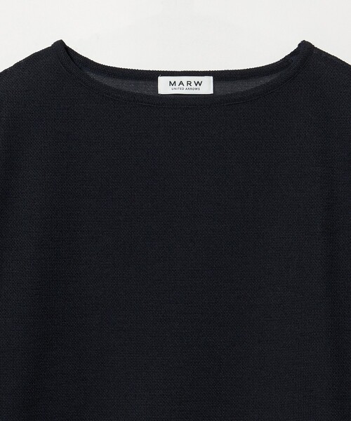 MARW UNITED ARROWS(マルゥ ユナイテッドアローズ)の「<MARW UNITED ARROWS>リネンライク シアー プルオーバー(Tシャツ/カットソー・レディース・ダークブラウン/ホワイト/ネイビー・FREE)」の16枚目の写真