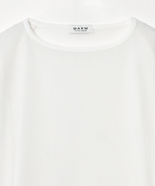 MARW UNITED ARROWS(マルゥ ユナイテッドアローズ)の「<MARW UNITED ARROWS>リネンライク シアー プルオーバー(Tシャツ/カットソー・レディース・ダークブラウン/ホワイト/ネイビー・FREE)」の20枚目の写真