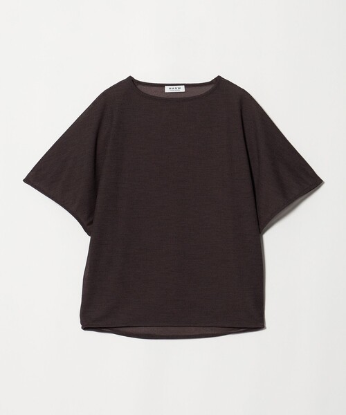 MARW UNITED ARROWS(マルゥ ユナイテッドアローズ)の「<MARW UNITED ARROWS>リネンライク シアー プルオーバー(Tシャツ/カットソー・レディース・ダークブラウン/ホワイト/ネイビー・FREE)」の22枚目の写真